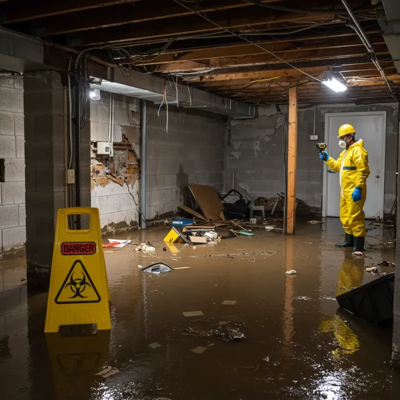 Flooded Basement Electrical Hazard in Kealakekua, HI Property